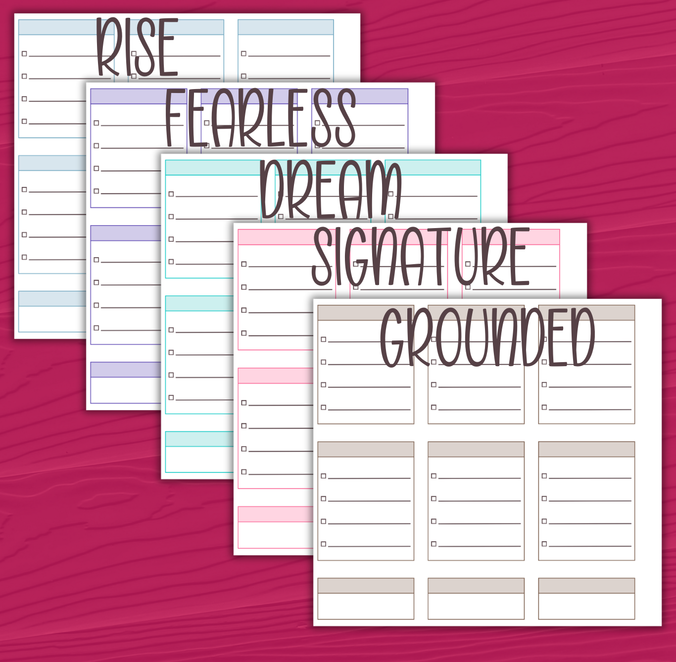 Blank Check List Stickers