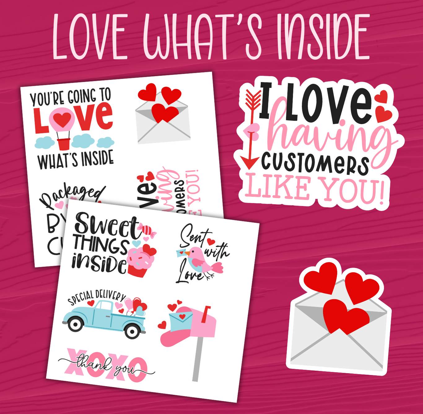 Love What's Inside Stickers