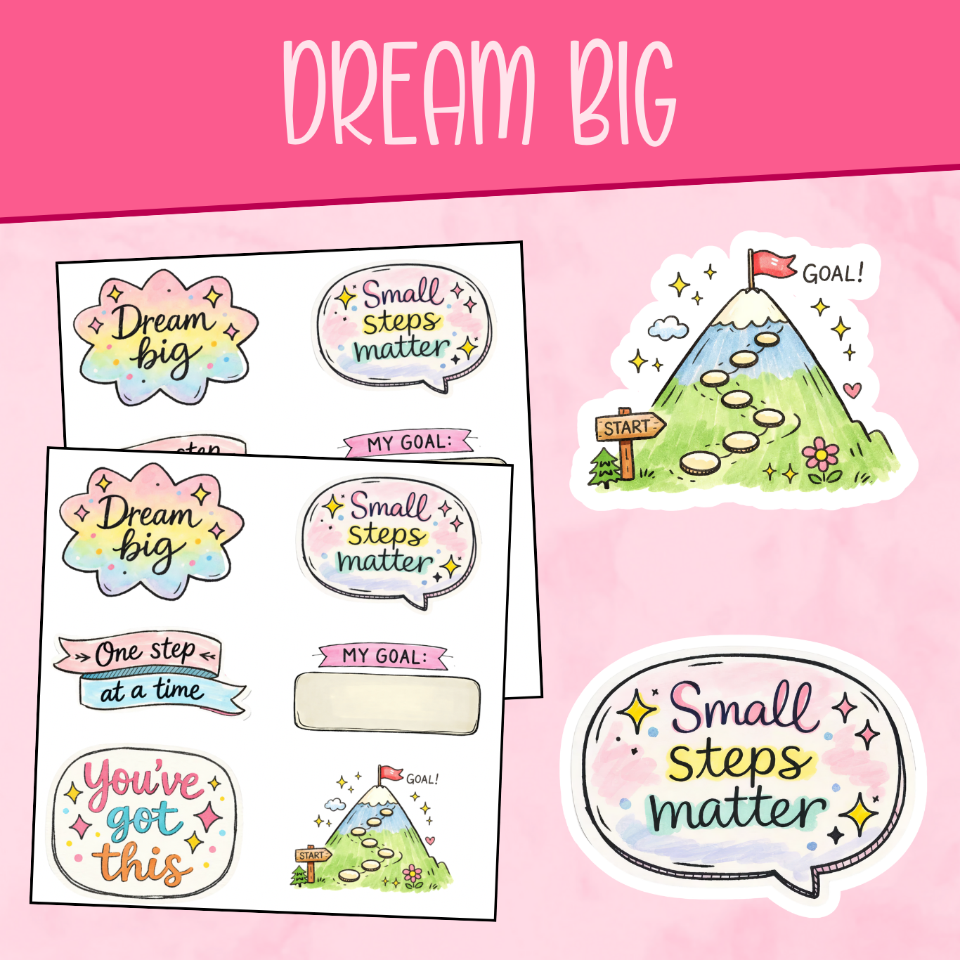 Dream Big Stickers