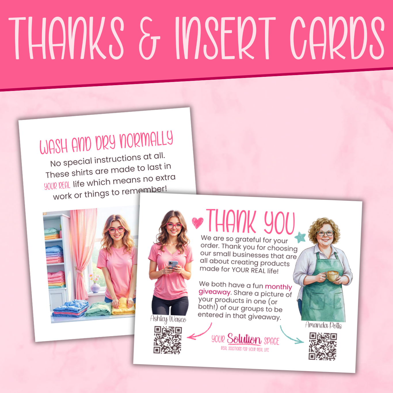 Thank You & Insert Cards