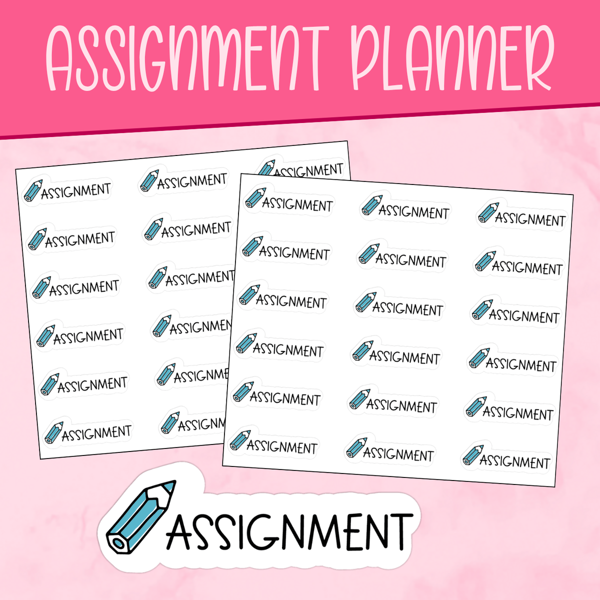 Assignment Planner Stickers