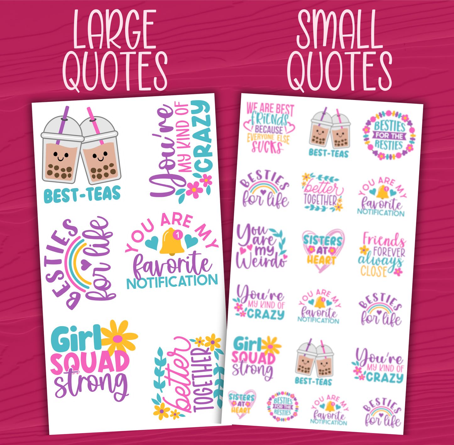 Best Friends Stickers