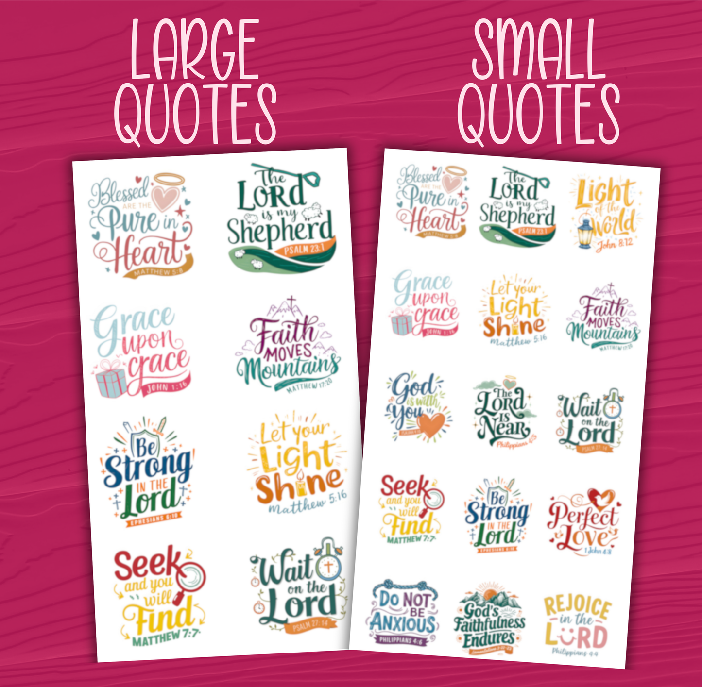 Bible Verse Stickers