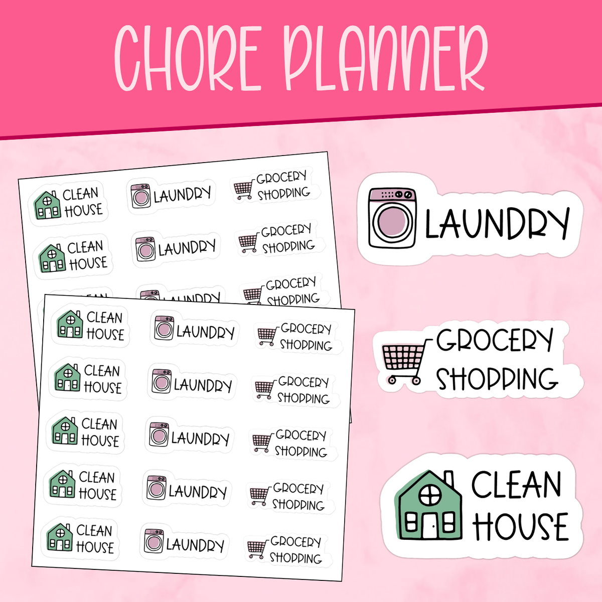 Chore Planner Stickers