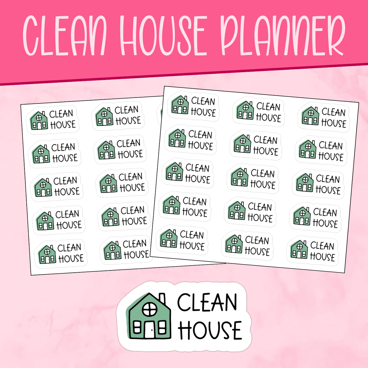 Clean House Planner Stickers