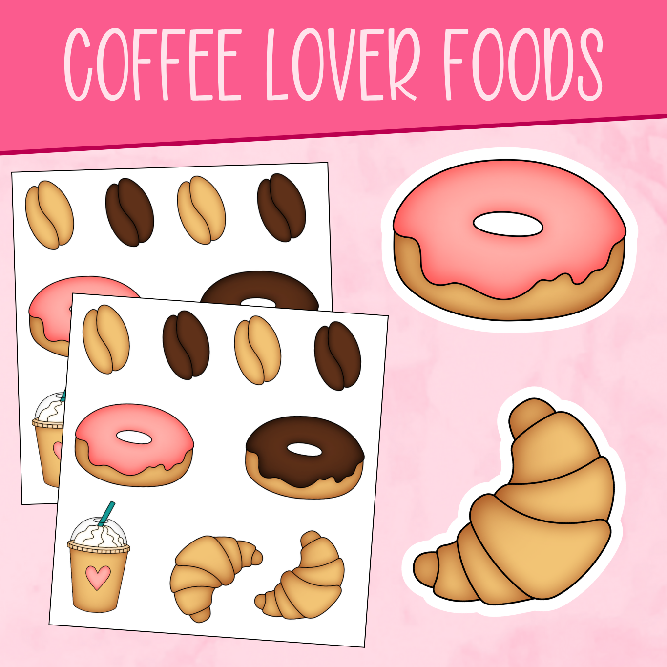 Coffee Lover Food Stickers