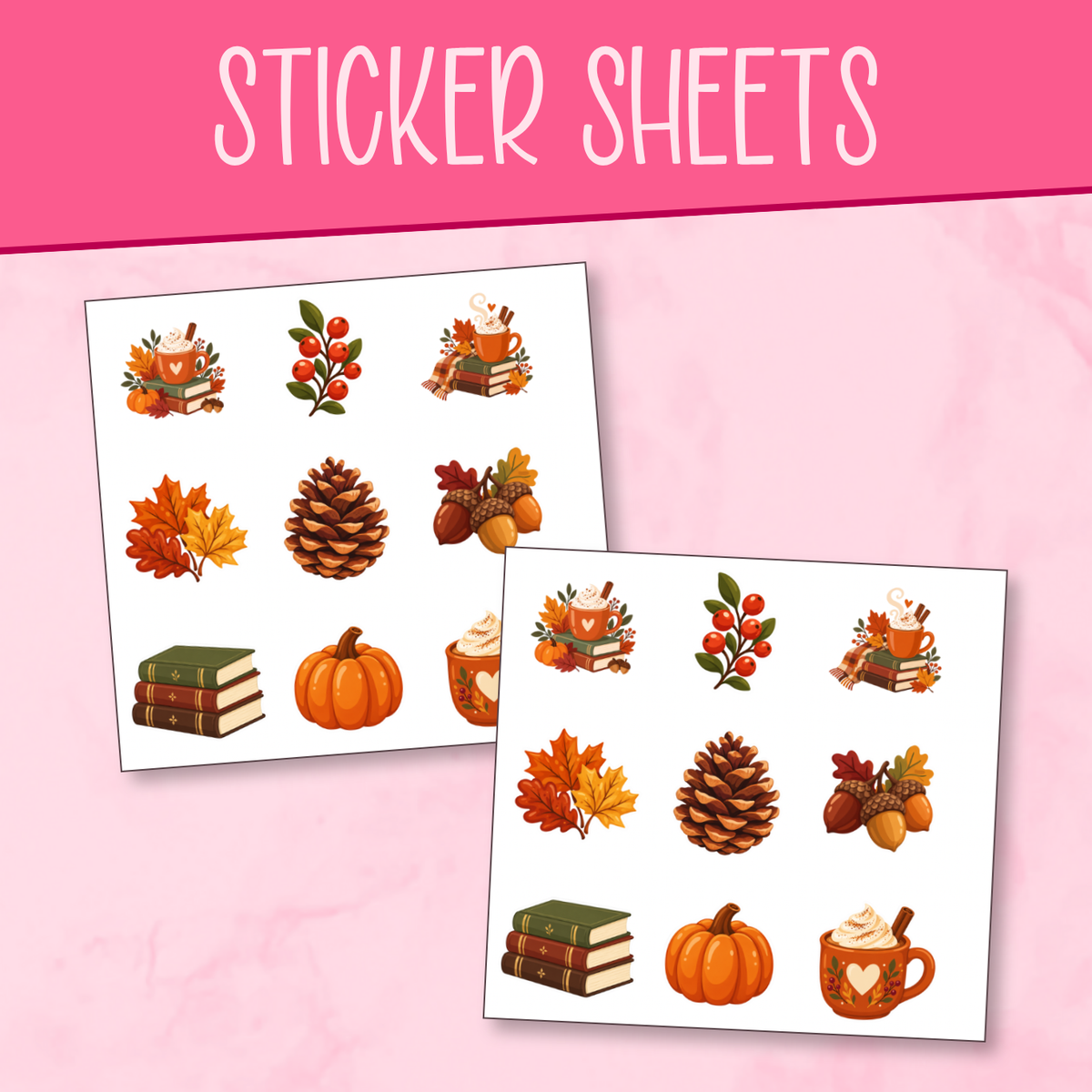 Fall Reading Nook Stickers