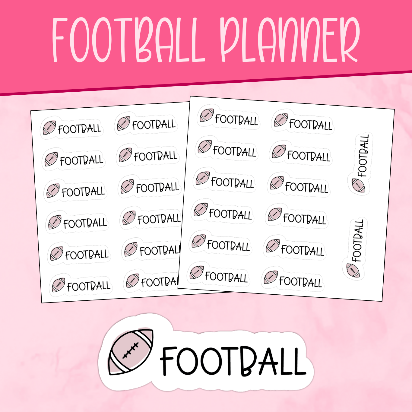 Football Planner Stickers