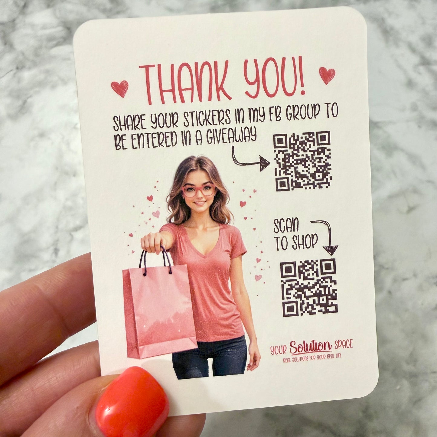 Mini Thank You + Insert Cards