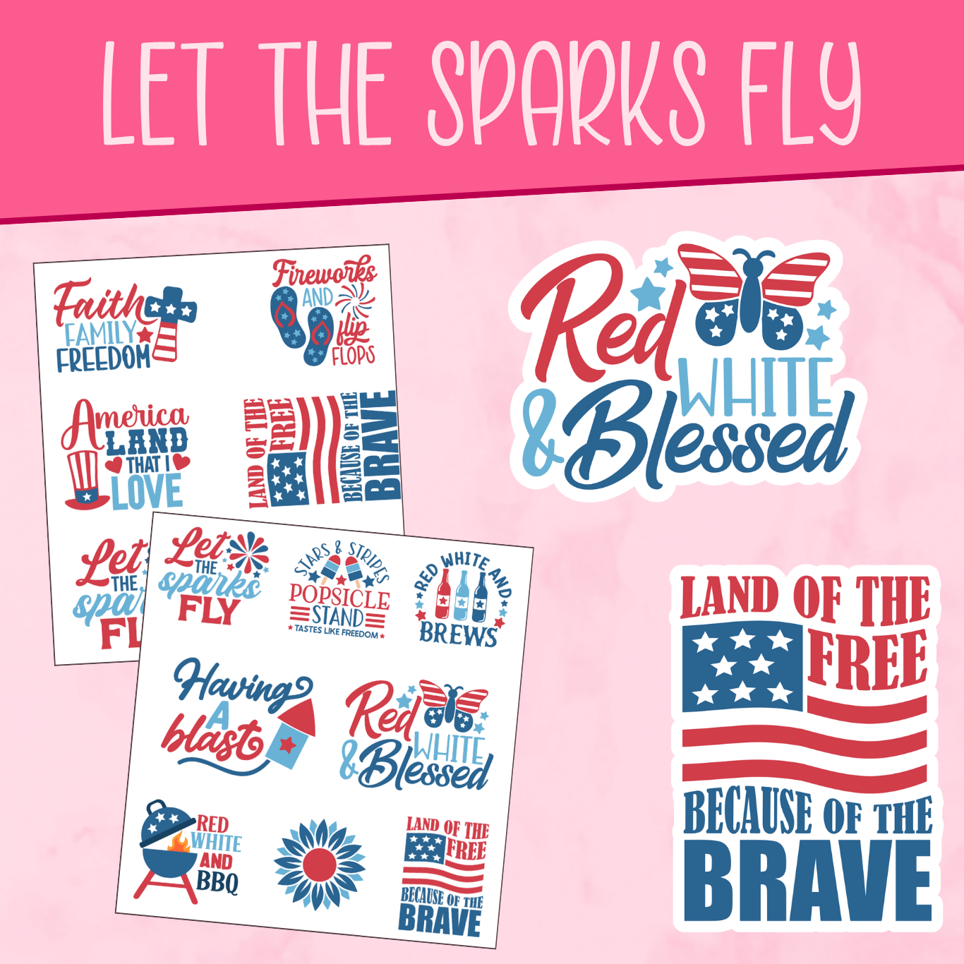 Let the Sparks Fly Stickers