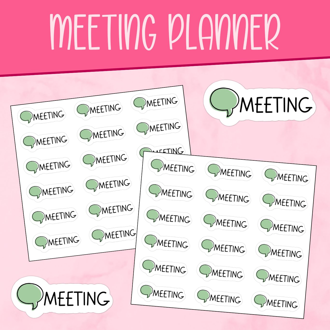 Meeting Planner Stickers