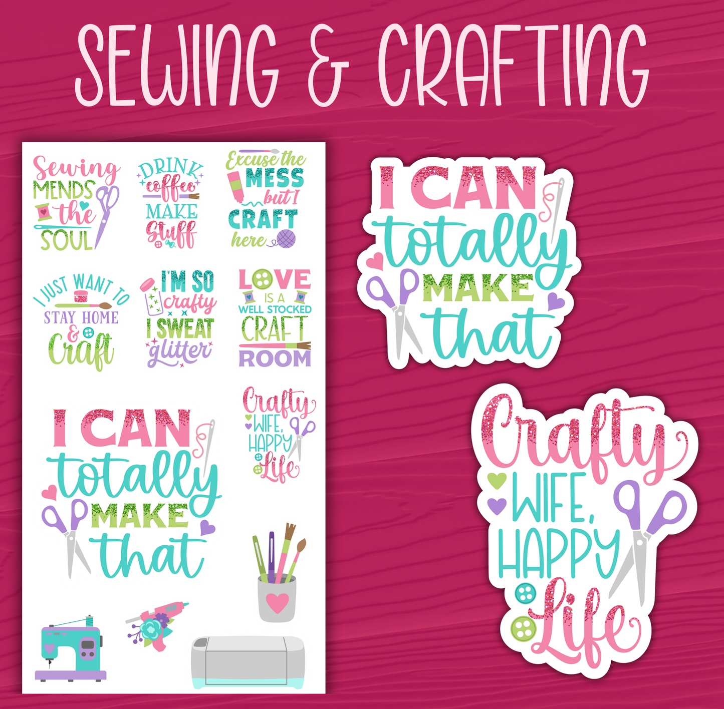 Sewing & Crafting Stickers