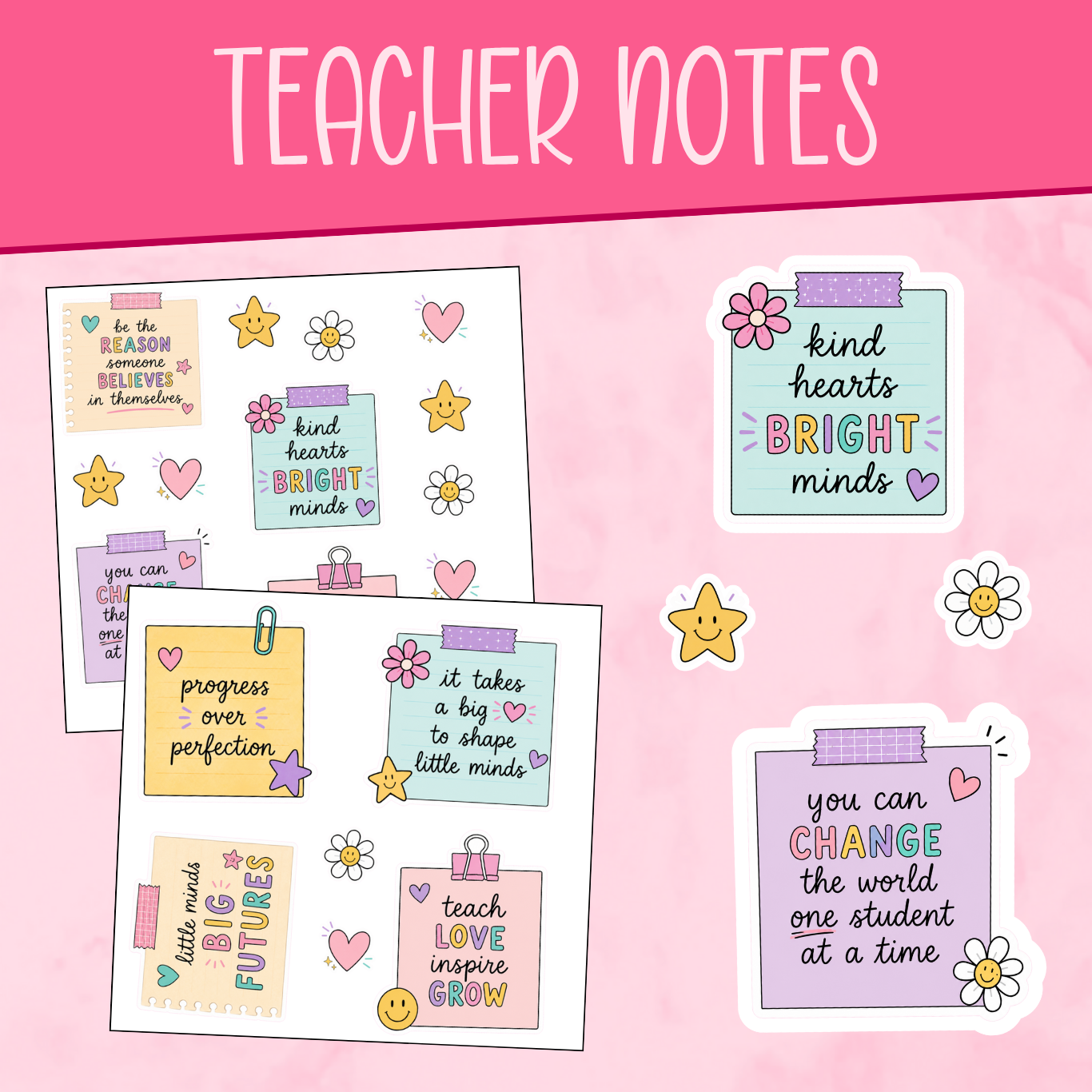 Teacher Notes Stickers