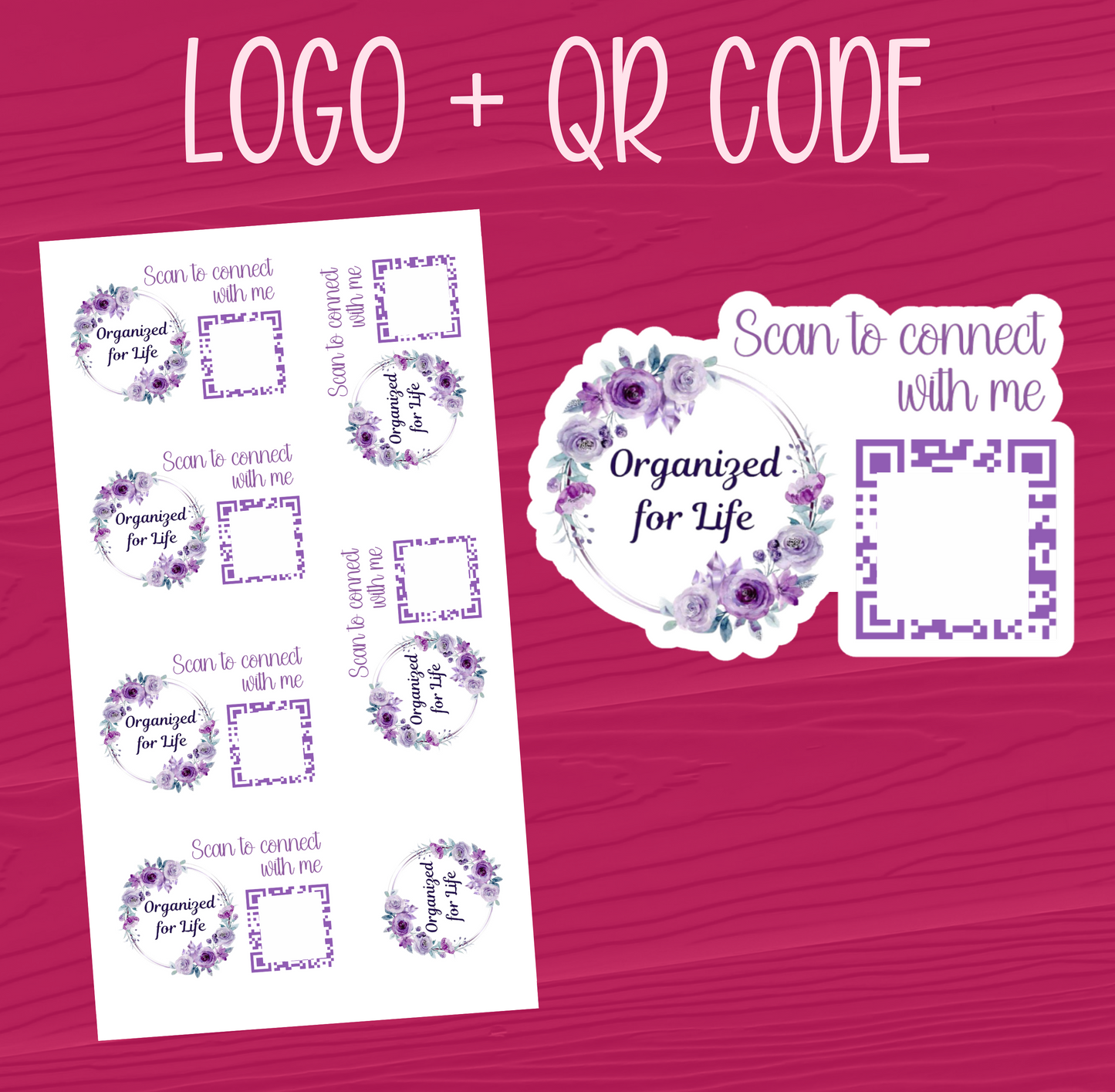 Logo & QR Code Stickers