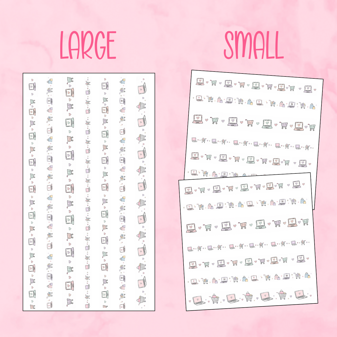 Online Shopping Washi Stickers