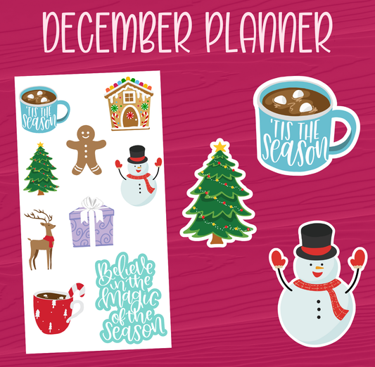 December Planner Stickers
