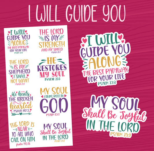 I Will Guide You Stickers