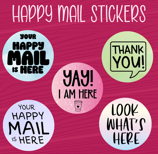 Happy Mail Basic Stickers