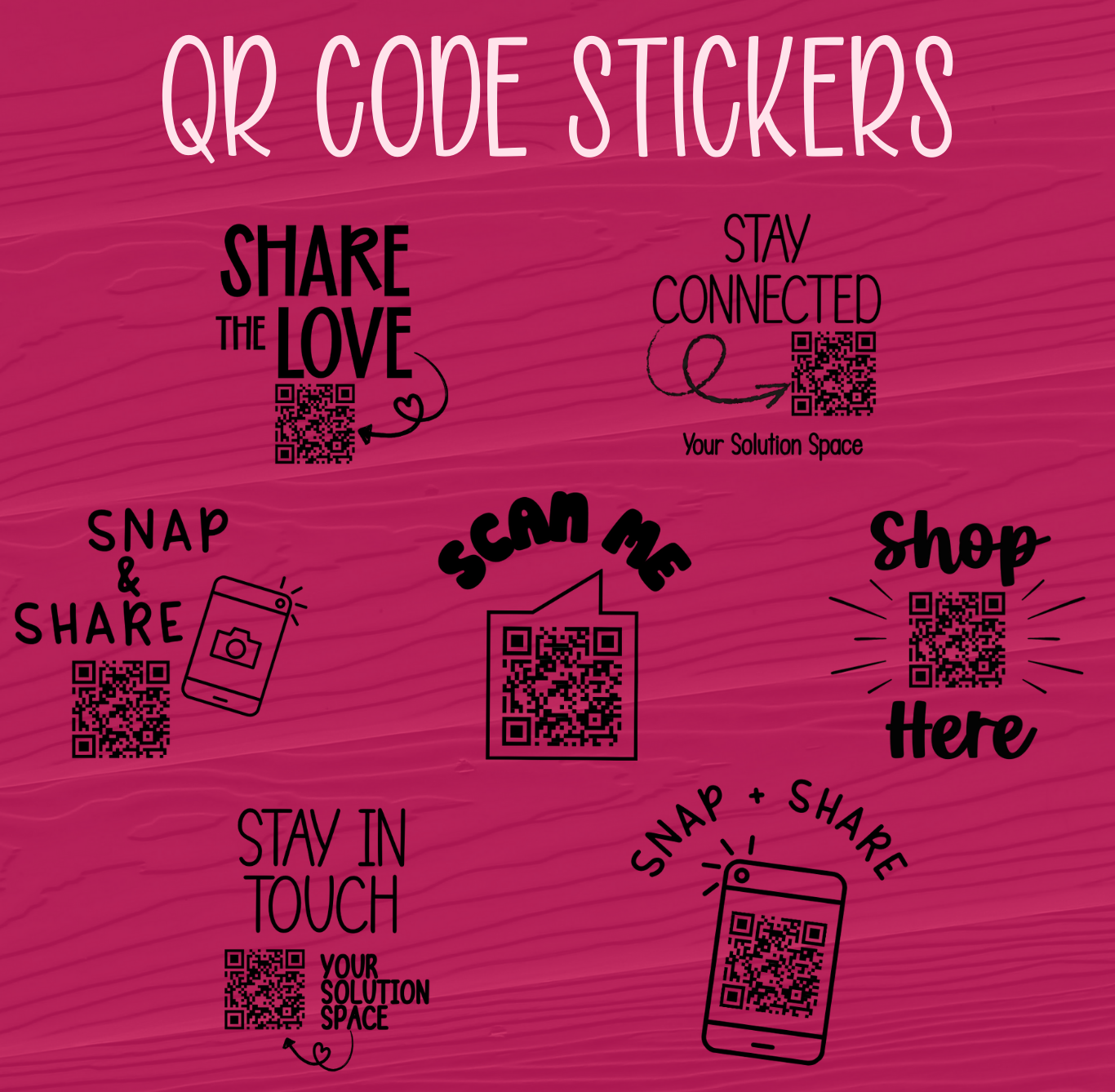 QR Code Basic Stickers