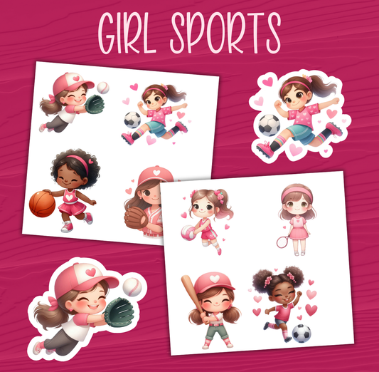 Girl Sport Stickers