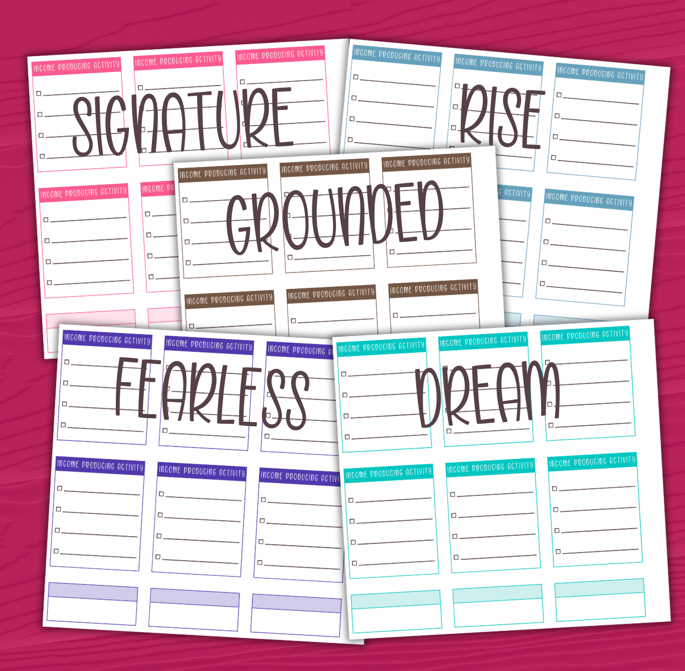 Income Producing Activities (IPA) Stickers