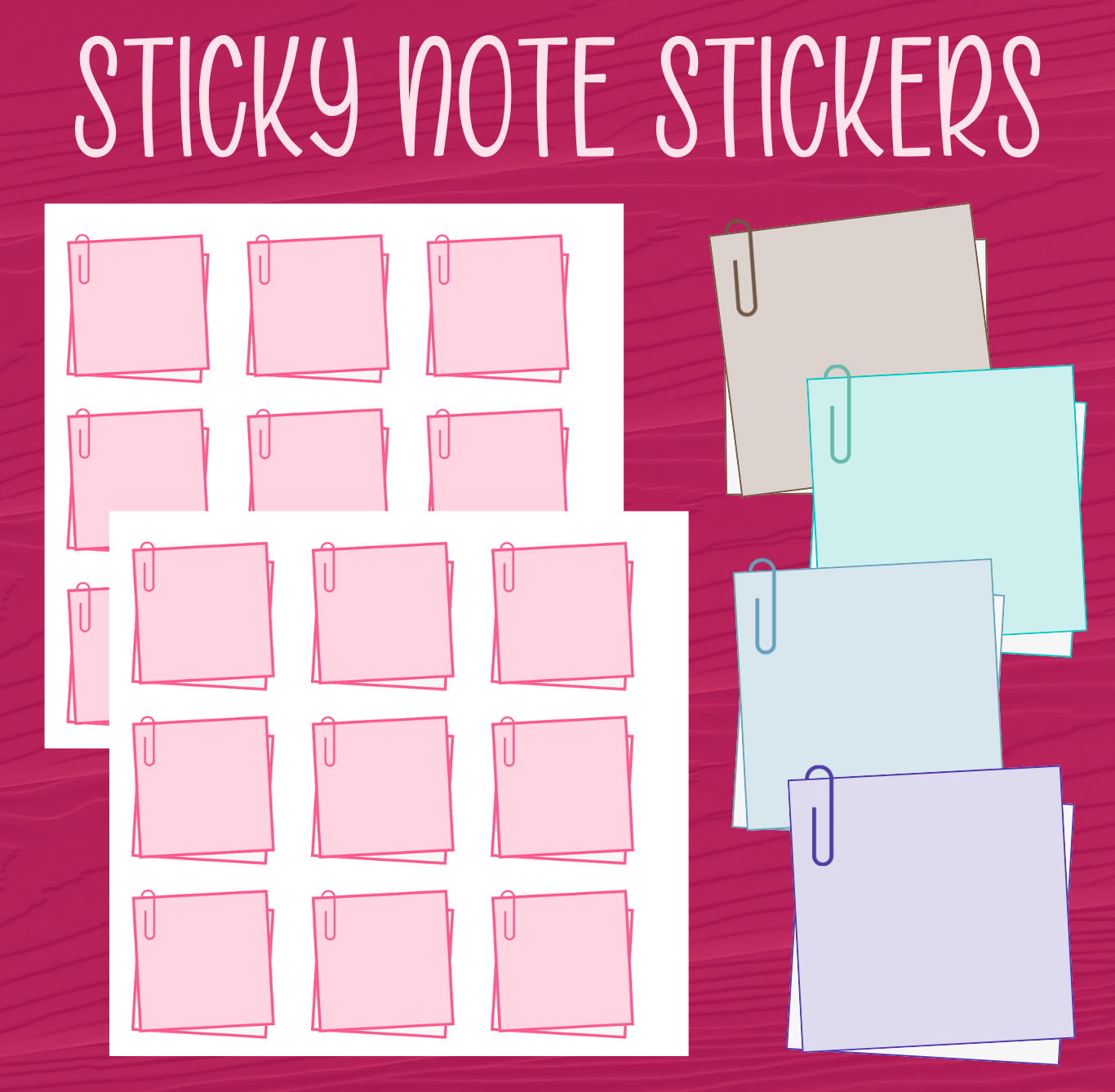 Sticky Notes Stickers – Your Solution Space