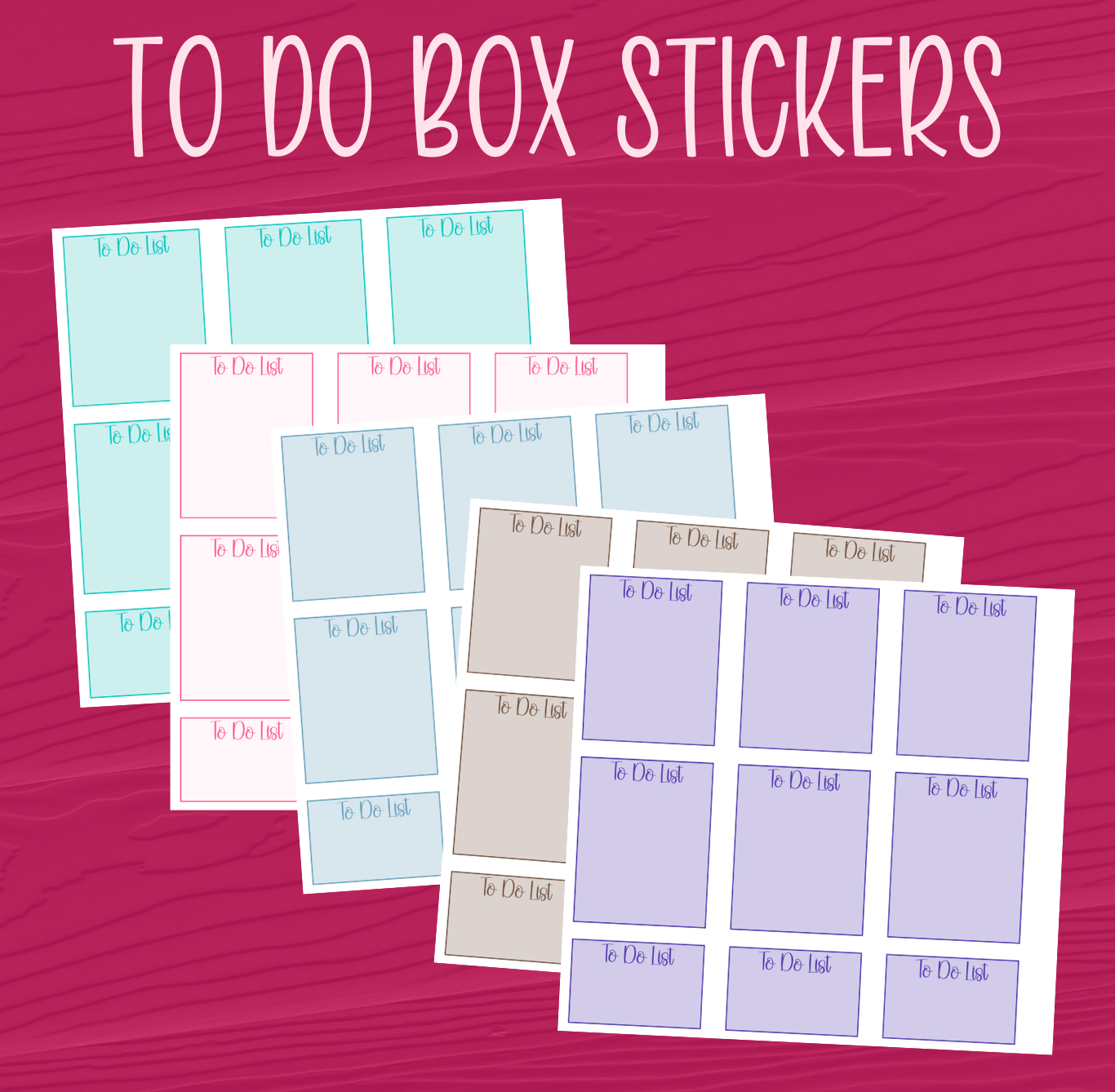 To Do Box Stickers