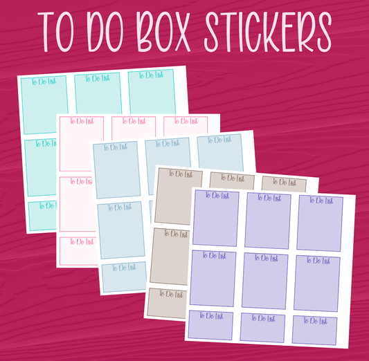 To Do Box Stickers