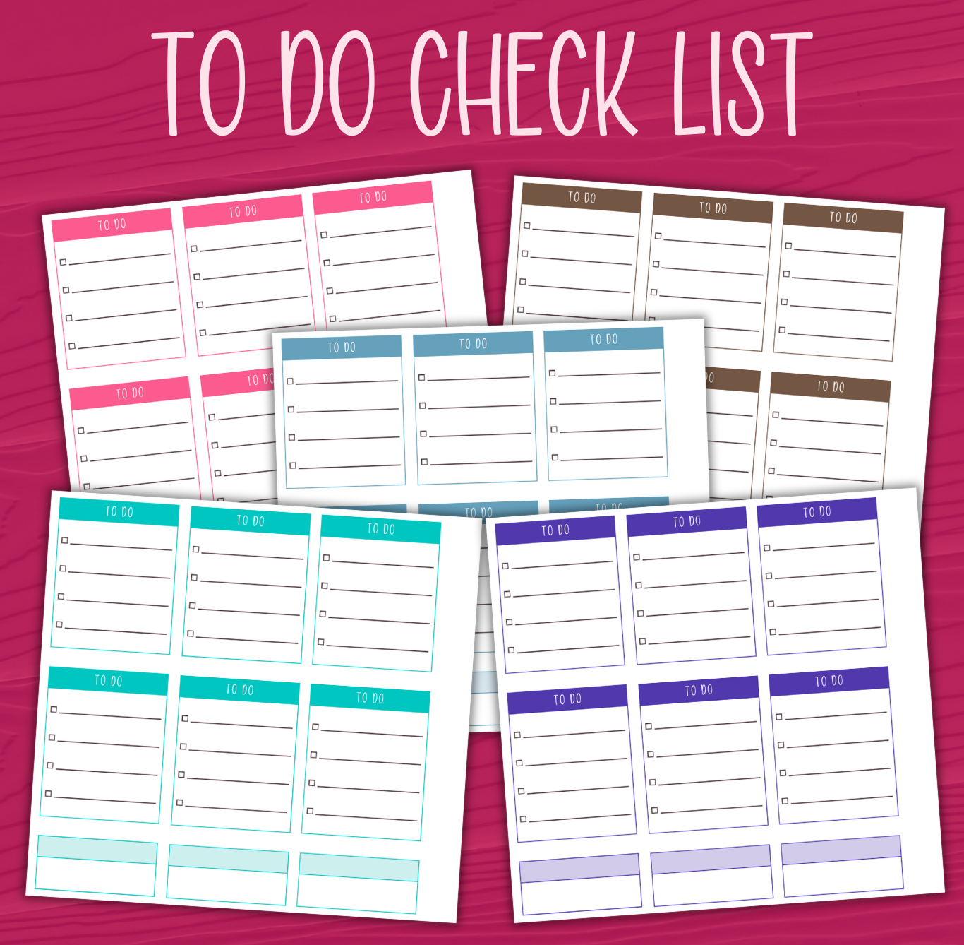 To Do Check List Stickers