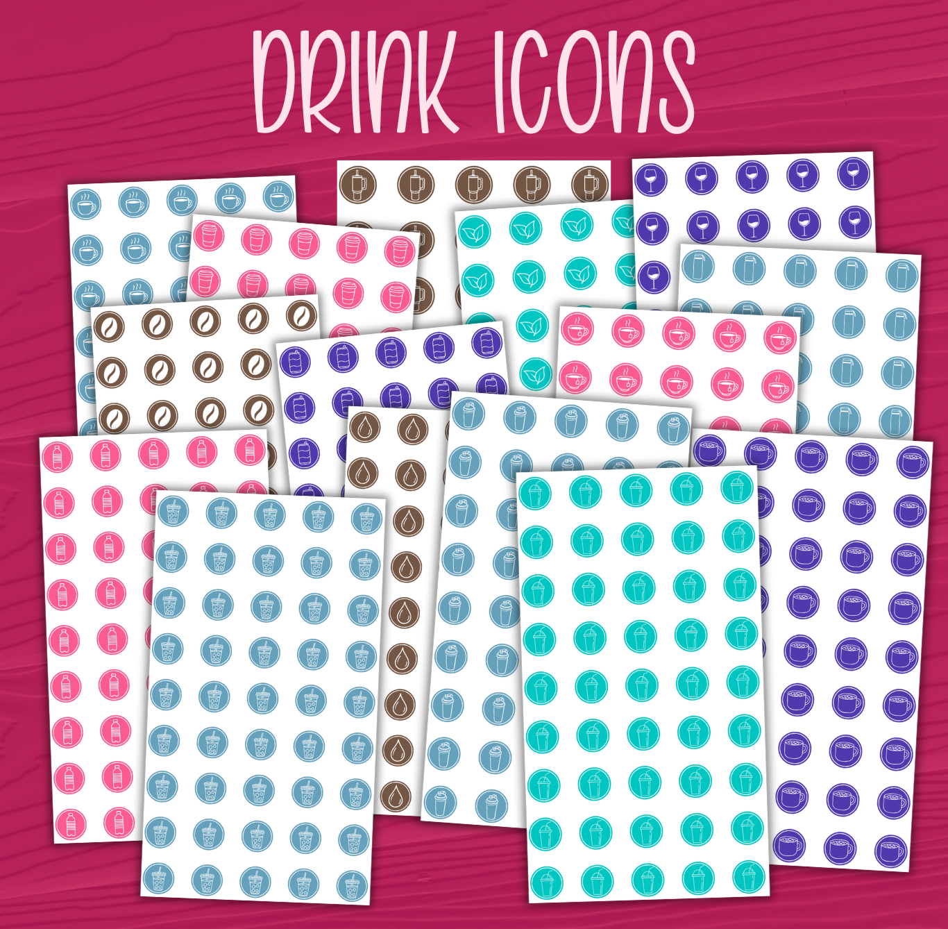 Drink Icon Stickers