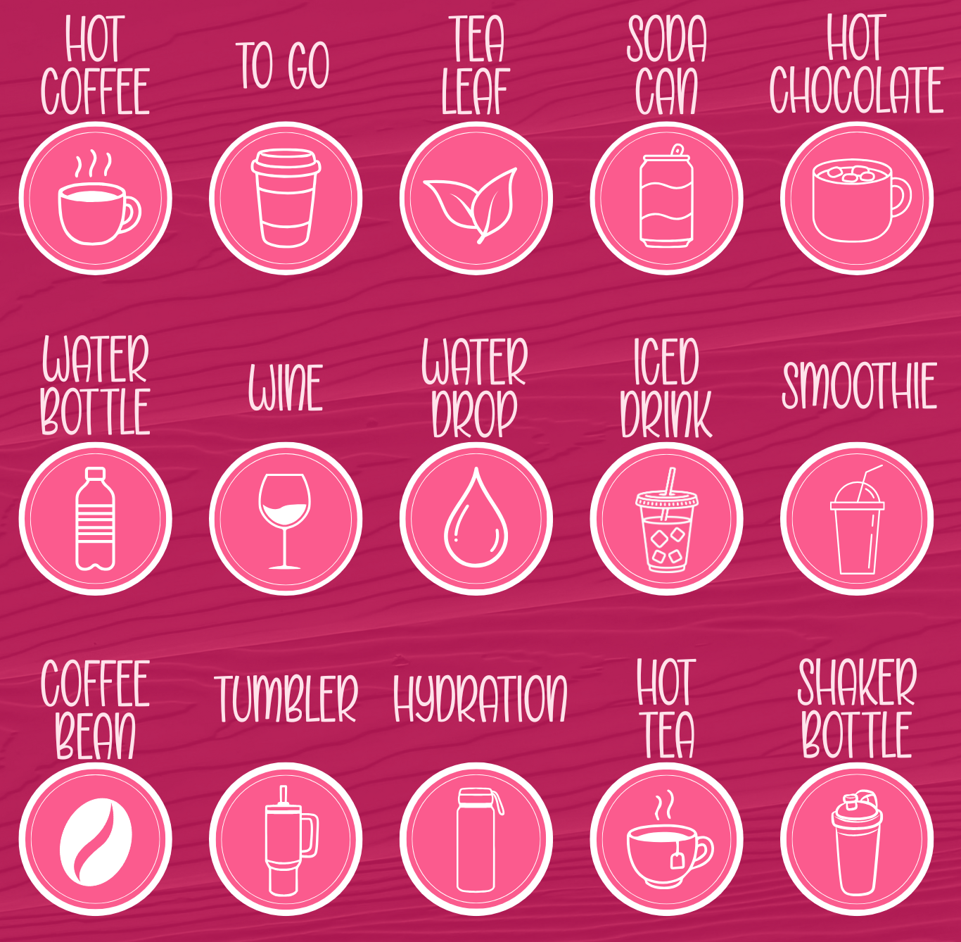 Drink Icon Stickers