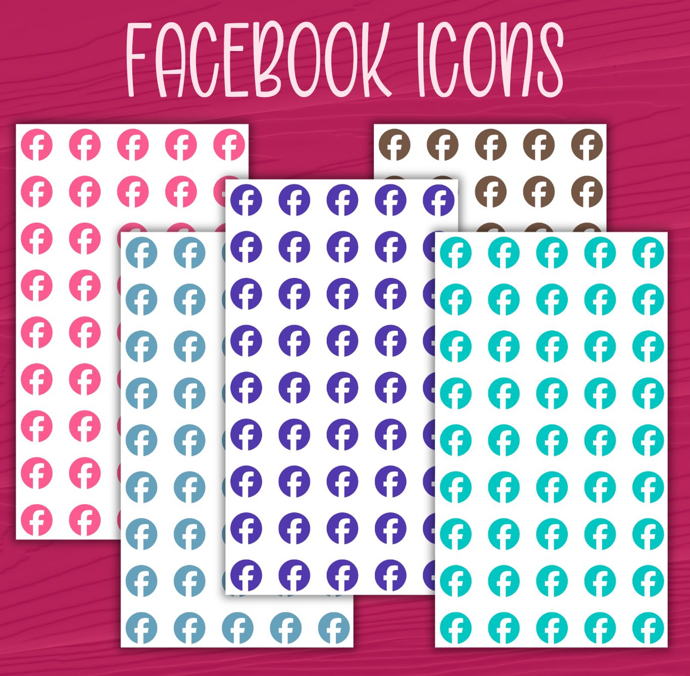Facebook Icon Stickers