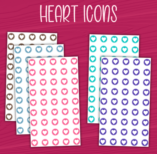 Heart Icon Stickers