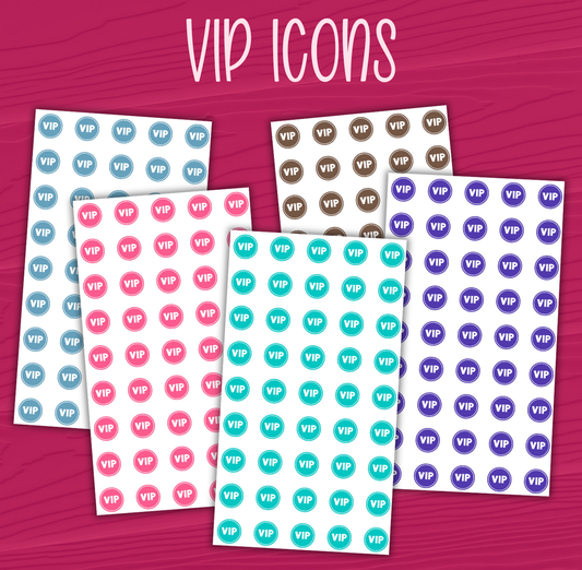 VIP Icon Stickers