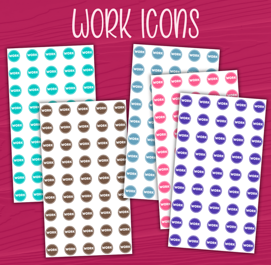 Work Icon Stickers