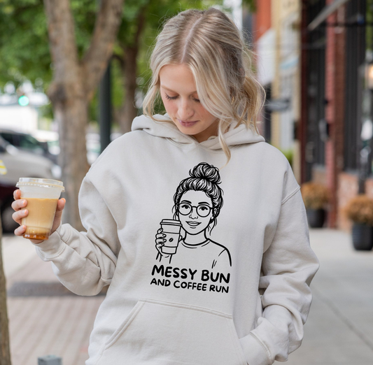 Messy Bun and Coffee Shirt