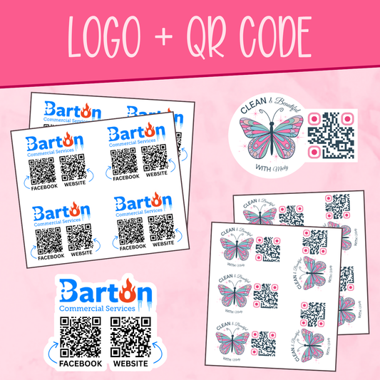 Logo & QR Code Stickers