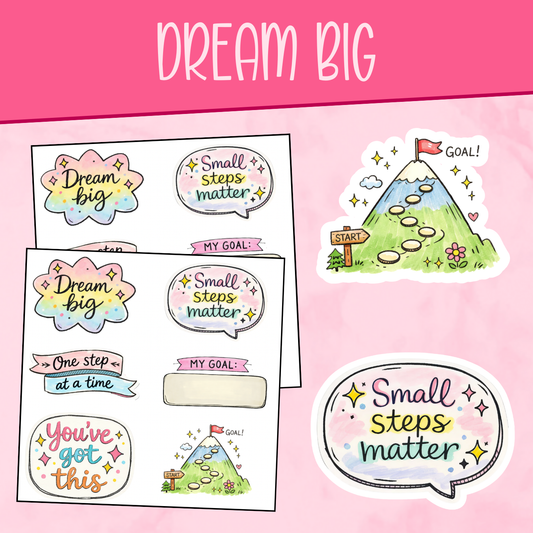 Dream Big Stickers