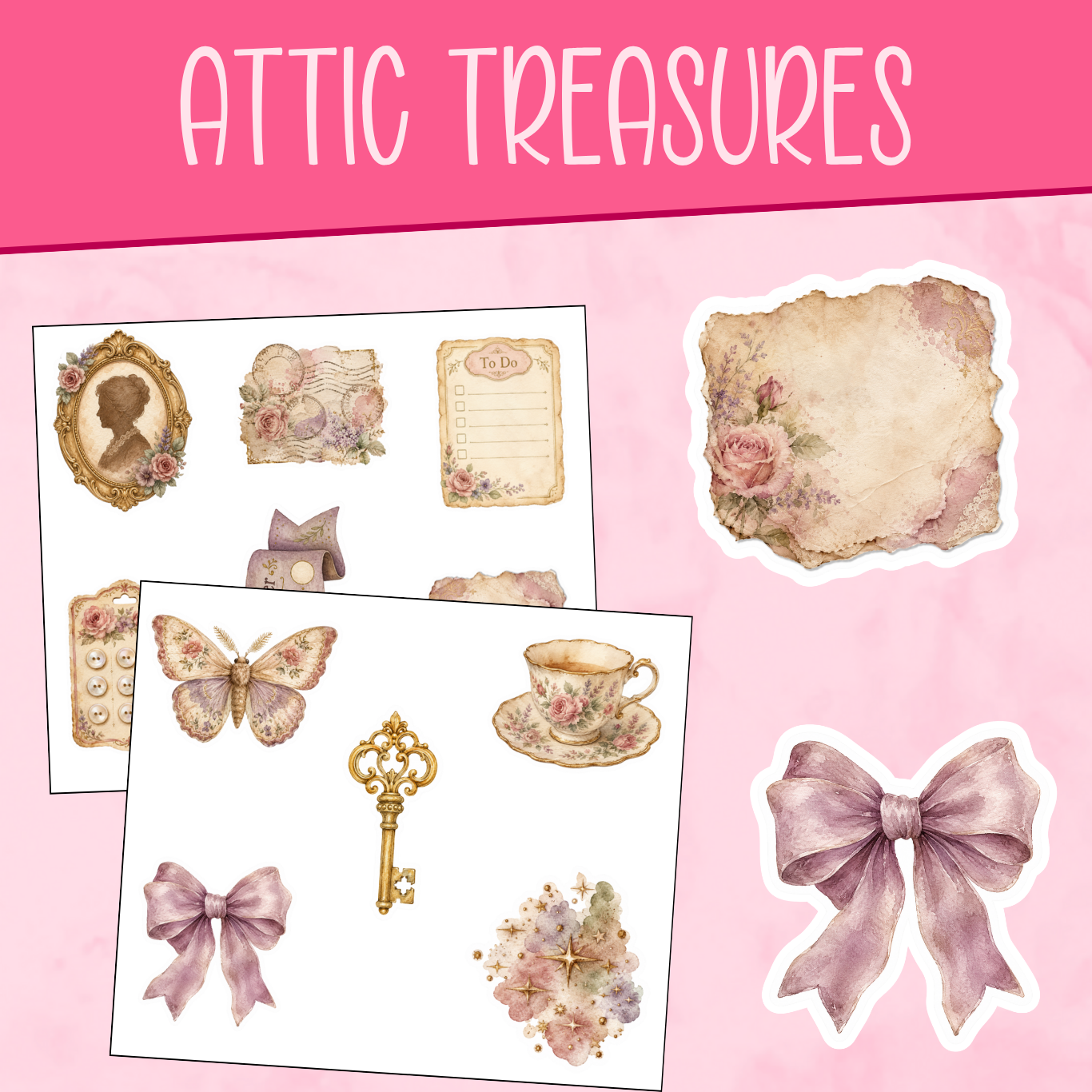 In the Attic - Treasure Stickers
