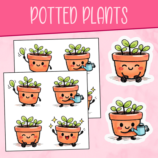 Potted Plant Stickers