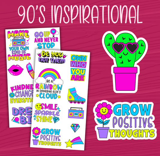 90's Inspirational Stickers