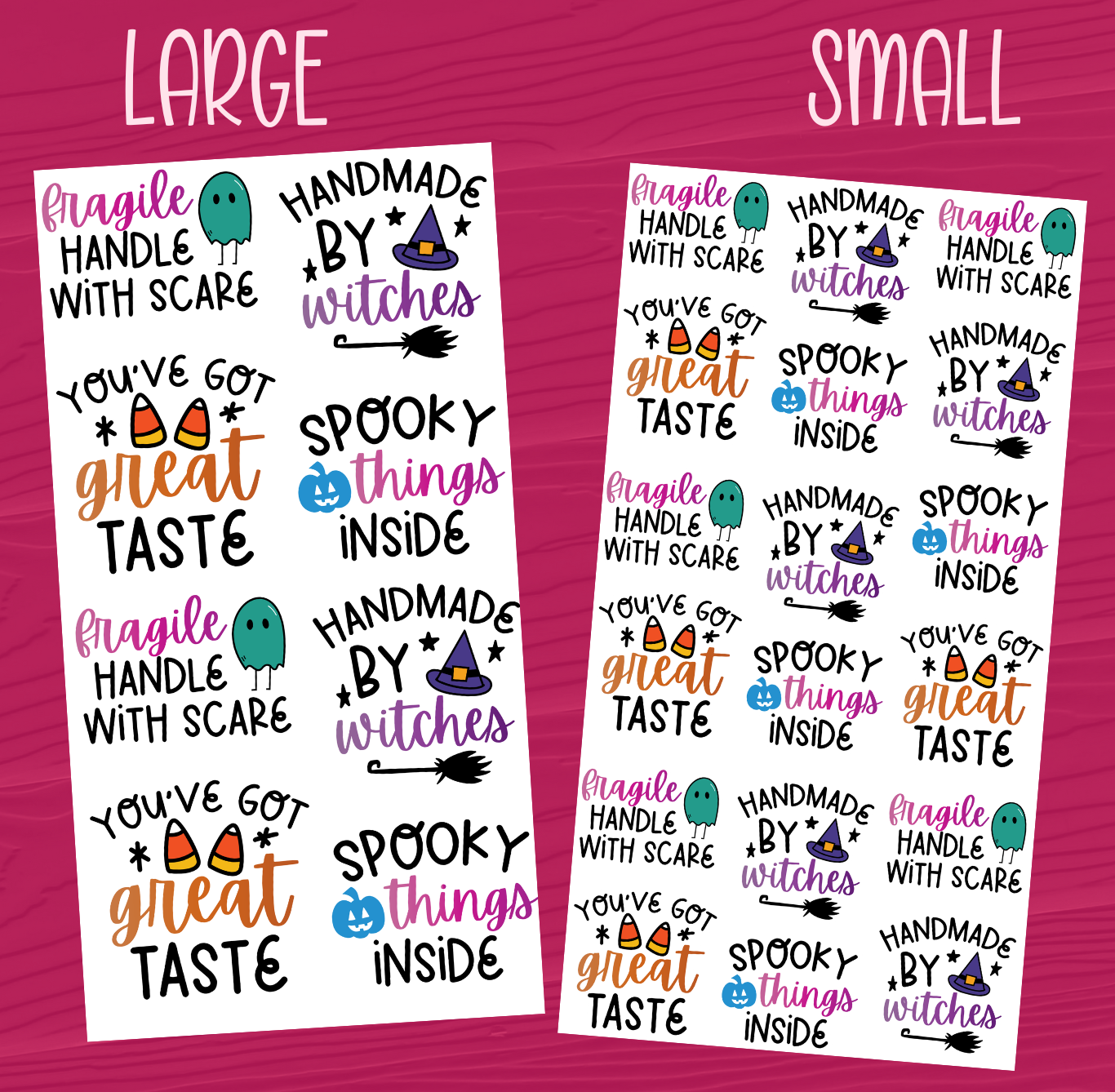 Handle with Scare Stickers