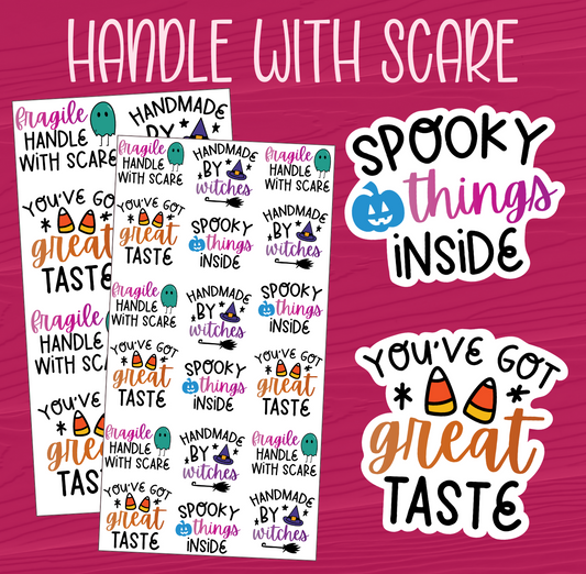 Handle with Scare Stickers