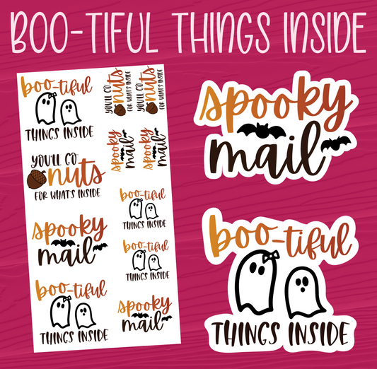 Boo-tiful Things Inside Stickers