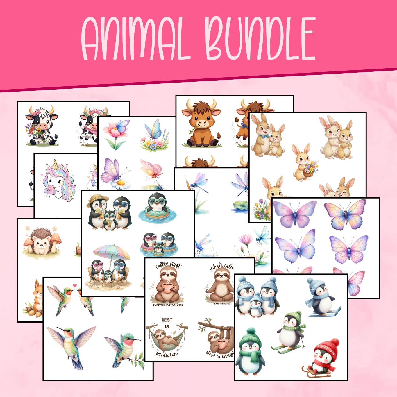 Animal Sticker Bundle