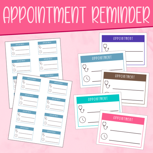 Appointment Reminder Stickers