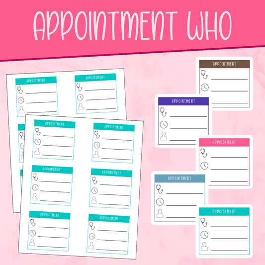 Appointment Who Stickers