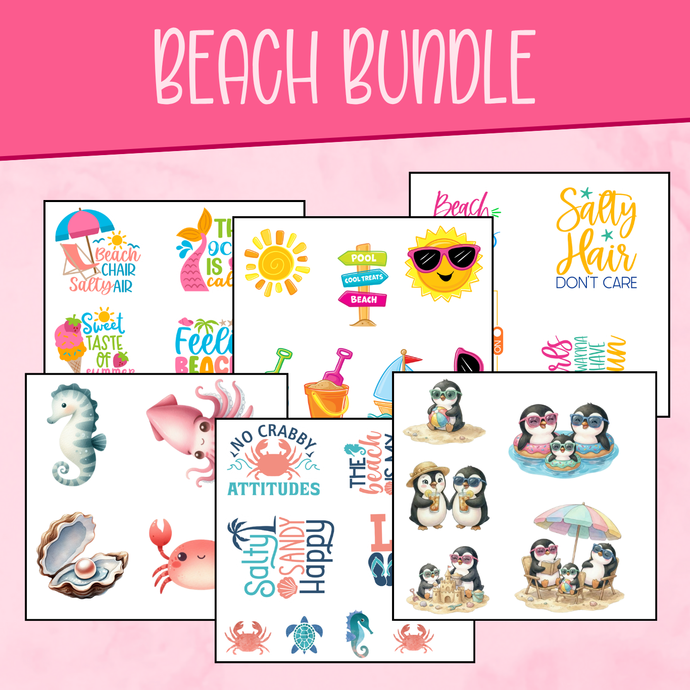 Beach Sticker Bundle