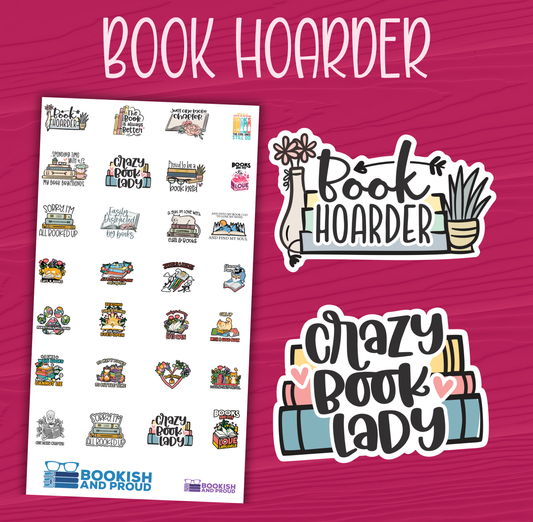 Book Hoarder Stickers