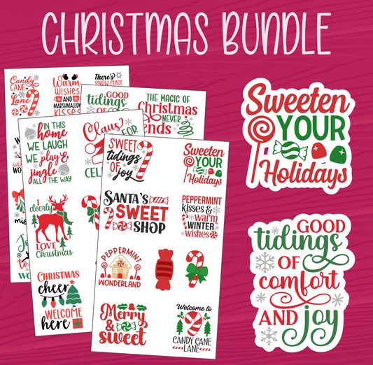 Christmas Quotes Sticker Bundle
